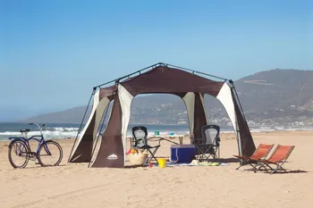 Lauko sulankstomos palapinės tentas paplūdimio uodų anti-UV skėtį nuo saulės vainiko automatinė palapinės tentas kiemo, lauko markizės