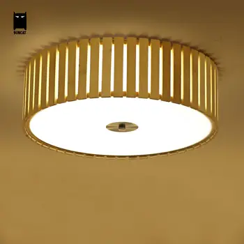 LED Bambuko Turas Lubų Šviesos Šviestuvas Šiuolaikinės Šiaurės šalių Minimalistinio Tatamio Japonų Stiliaus Plafon Lempos Luminaria Studijuoti Kambarys Miegamasis