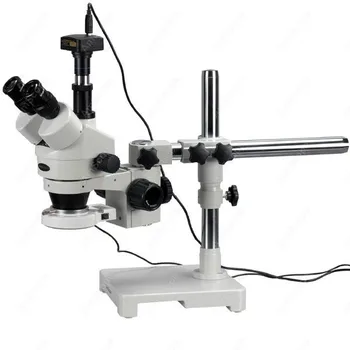 LED Bumas Stovi Mikroskopas--AmScope Prekių 3,5 X-90X LED Bumas Stovėti Stereo, Zoom Mikroskopas + USB Kameros