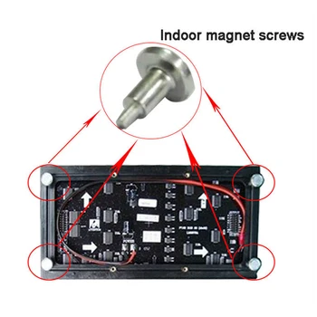 LED ekranas ekranas Magnetas varžtą, Ne siūlus, M3 magnetinio skiltyje cilindrų magnetas patalpų spalvotas LED ekranas modulis