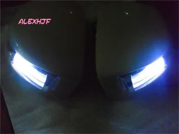 LED Galinio vaizdo Veidrodėliai Žibintai Su Dangčiu Atveju Honda Civic 9 2012~14, Pozicija Vadovas Šviesos DRL + Geltoni Posūkio Signalai, Šviesos