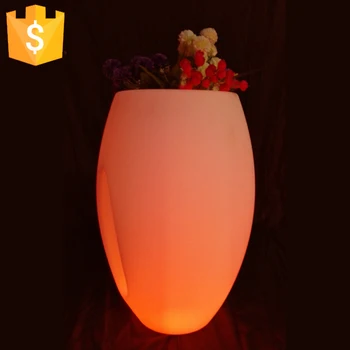 LED Gėlių vazonai, lemputės led sodinamoji puodą apdaila, patalpų spalvingas plastiko led šviesos vazonus Nemokamas pristatymas 1pc