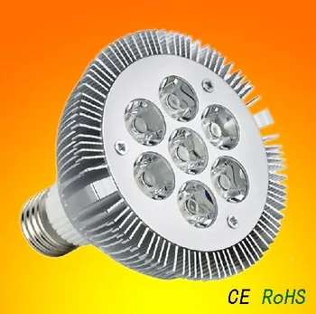LED Par30 7W Prožektorius Par 30 Lemputė Lemputė E27 Indooor didelės galios Lempos Šilta|Šalta balta 85V-265V CE ir FCC Express 10vnt/daug
