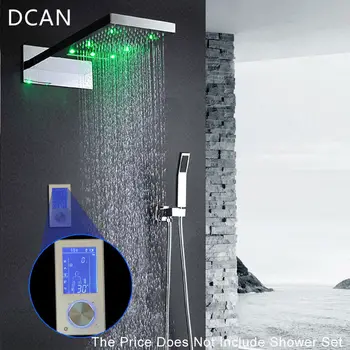 LED Skaitmeninis Displėjus, Dušas Kontrolės Maišytuvo Vožtuvas Sienos Montuojamas Smart Dušas, Vandens Maišytuvas, Vonia, LCD Termostatiniai Jungiklis Dušo Sistemos