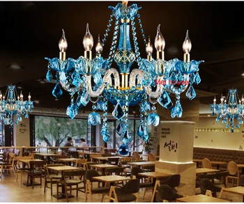 Led spalva lempa Dvigubą Laiptai šalies šviestuvai, valgomasis, kambarys Modernus Blizgesį Krištolo Sietynas, Restoranas Apdaila