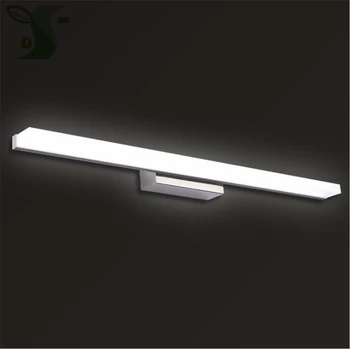 LED Veidrodis Šviesos SMD2835 Stiliaus Baltos Sienos Lempos Nerūdijančio Plieno Šiuolaikinio Makiažo Veidrodėliai Žibintai, Miegamojo, vonios kambario,veidrodis