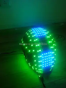 LED šalmas/ Dinaminio programavimo šalmo/Šviesos šalmas/ Aleksandras robotas
