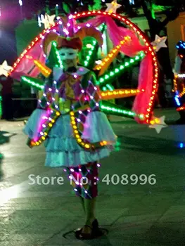 LED šviesos suknelė veiklos/Karnavalas suknelė/Light-up kostiumai/Pramogų parkas serijos 04