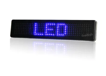 LED Ženklai Mėlynos Šviesos LED Ekranas Modulis Nuotolinio Valdymo pulto LED Ekrane Juda Redaguoti Žinutę Ženklas Valdybos Automobilio Galinio Lango Lauko