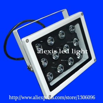 LED žibintai 15W IR 850-950nm balta šviesa 3000K iki 6000K šviesos prasme, kontrolės 100M 12V, 24V, 220V, IP65 LED prožektorius lauko žibintas