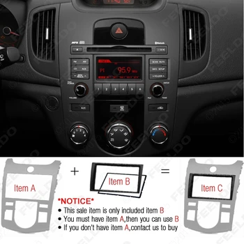 LEEWA Automobilių 2DIN Radio Stereo Fasciją Skydo Rėmo Pritvirtinkite Adapterio Rinkinys, Skirtas 