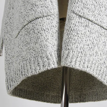 LERFEY Moteris Rudens-Žiemos susagstomi megztiniai ilgomis Rankovėmis Kišenėje Ilgi Laisvi Megztiniai Mezgimo Cardigan Megztinis Naujas Trikotažas, Plius dydis 5XL