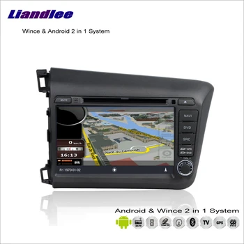 Liandlee Honda Civic nuo 2012 m. iki 2013 M. Automobilių Radijo DVD Grotuvas GPS Nav Navi Žemėlapis Navigacija Papildomi Wince ir 