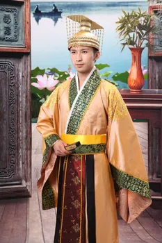 Liaudies Šokių Kinijos Žmogus, Han Drabužių Imperatorius Princas Rodo, Cosplay Kostiumas Kostiumas Ministras Tradicinių Senovės Suknelė Nemokamas Pristatymas