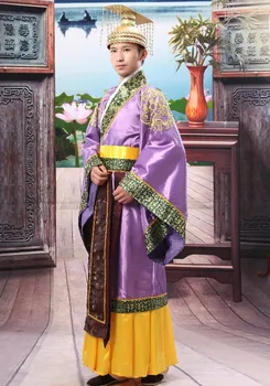 Liaudies Šokių Kinijos Žmogus, Han Drabužių Imperatorius Princas Rodo, Cosplay Kostiumas Kostiumas Ministras Tradicinių Senovės Suknelė Nemokamas Pristatymas
