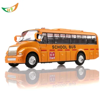 Lieti autobusų žaislą ilgai, metalo geltonas mokyklinis autobusas automobilio acoustooptical modelis žaislas vaikams gimtadienio proga