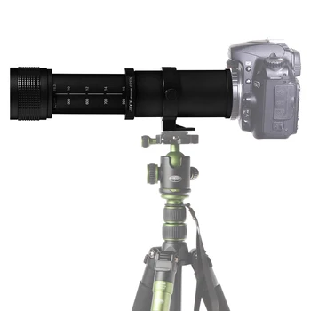 Lightdow 420-800mm F/8.3-16 Super Artinimo Objektyvas, Rankinis Zoom Objektyvas +T2 Adaper Žiedas Canon VEIDRODINIŲ Fotoaparatų EF EF-S Mount Objektyvas