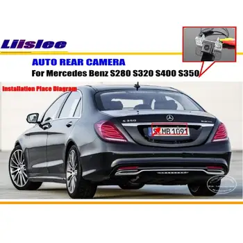 Liislee Automobilio Galinio vaizdo Kamera Mercedes Benz S430 S500 S600 S55 S63 S65 / Galinio Parkavimo Kamera NTST PAL / License Plate Light OEM