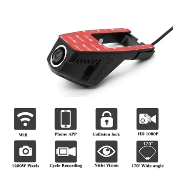LiisLee Automobilių Juodosios dėžės WiFi DVR Brūkšnys Kameros Vairuotojo Vaizdo įrašymo Novatek 96655 FHD 1080P Paramos PROGRAMĄ Kamera, Originalus Stilius