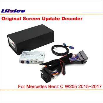 Liislee Pradinį Ekraną Atnaujinti Sistema Mercedes-Benz C W205~2017 / Atbulinės Eigos Kelio Vaizdas + Galinio Vaizdo Kamera / Digital Dekoderis