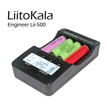 Liitokala lii500 LCD Įkroviklio 3.7 V 18650 26650 18500 Cilindriniai Ličio Baterijas,1.2 V AA AAA NiMH Baterijos Įkroviklis