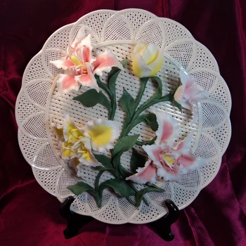 Lily keramikos disko disko tuščiaviduris menas, amatai ir dovanos housewarming dovana kabantys papuošalai