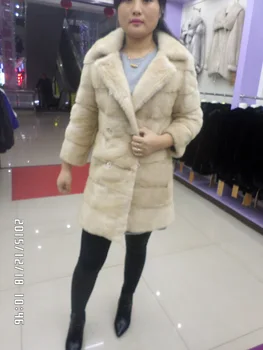 Linhaoshengyue Advanced audinės kailio paltą moteris