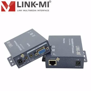 LINK-MI LM-102TR VGA Audio Extender Su RJ45 Port Vietos Reguliuojamas 200m per CAT5/UTP-STP kabelis kompiuterio Vyrų/Moterų 15-pin HD