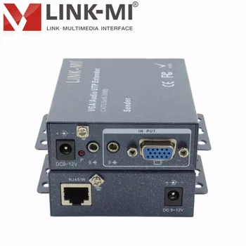 LINK-MI LM-102TR VGA Audio Extender Su RJ45 Port Vietos Reguliuojamas 200m per CAT5/UTP-STP kabelis kompiuterio Vyrų/Moterų 15-pin HD