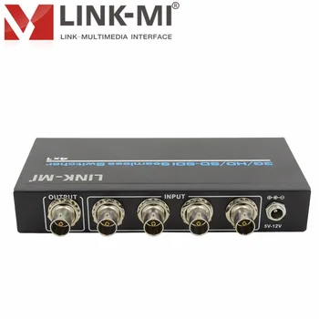 LINK-MI S401 SDI Jungiklis 4x1 3G/HD/SD, SDI Besiūlių Switcher SDI vaizdo platintojas BNC adaper signalo stiprintuvas Siųstuvas