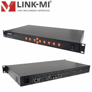 LINK-MI TV09 Full HD 1080P Vaizdo Procesorius 3x3 Vaizdo Siena Valdytojas hdmi usb vg cvbs Suderinamas su DVI signalą splitter