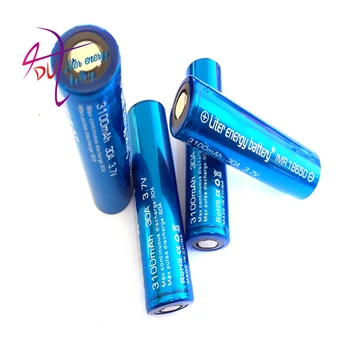 Litro energijos baterijos Naujos 4PCS Originalus 3.7 V US18650 VTC6 18650 baterija 3100mAh 30A Elektroninių cigarečių maitinimo baterijos