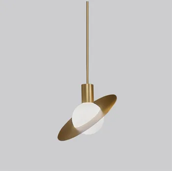 LOFT kūrybos žalvario pakabukas lemputė E27 lempa, šviestuvas, retro pramonės stiliaus baras-restoranas, virtuvė, baras, miegamasis, naktiniai staleliai, lempa