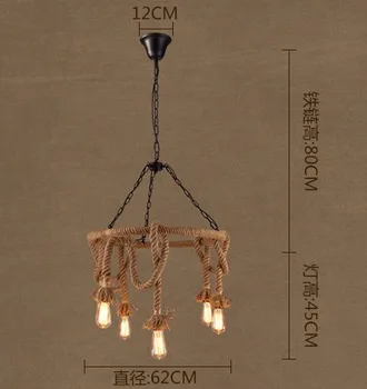 Loft Stiliaus Kūrybos Kanapių Virvė Droplight 