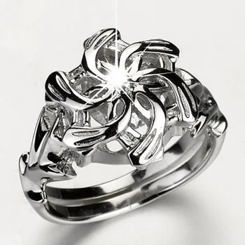 LOTR žiedo Galadriel Nenya Antikvariniai žiedas 5A Cirkonis akmuo 925 Soild Sterlingas Sidabro Vestuvinį Žiedą, moterims Dydis 5-11 dovana