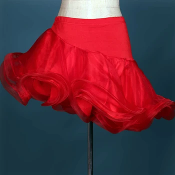 Lotynų Sijonas lotynų Šokių Suknelė Moterų, Mergaičių Šokių Suaugusiųjų Kostiumas Salsa Standartinių Šokių Suknelės Juodos spalvos Raudona Rožinė Geltona CAD215