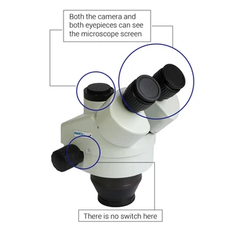 Luckyzoom 7X-45X vienu metu-Židinio Trinokulinis Stereo, Zoom Mikroskopu Lankstus Trikojis Stovas 60 Žiedas Šviesos Litavimo Telefono Microscopio