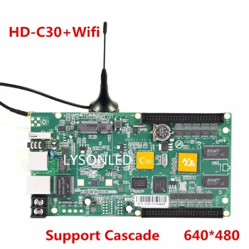 LYSONLED Huidu HD-C10/C10C/HD-C30 Asinchroninis vidaus ir Lauko LED Vaizdo Ekranas Valdiklis Gali pridėti 3G/4G/Wifi /Brightness/Tem