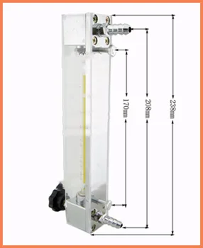 LZB-6,(60-6000L/H) stiklo rotameter srauto matuoklis su valdymo vožtuvas dujų. conectrator ,jis gali reguliuoti srauto lzb6 Priemonės Srauto Matuokliai