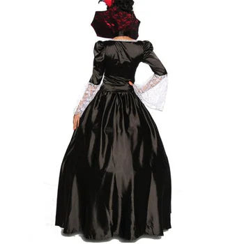 M, L, XL adult Karalienė Vampyrai kostiumas helovinas kostiumai moterims seksualus cosplay black, gothic lolita dress fantazijos W158817