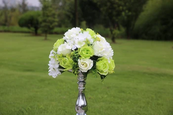 M. Naujos!! vestuvių maršruto vadovas kelių švino gėlės su lentyna Hydrangea Rožių žiedų stalo puošmena, gėlių decoratio Nemokamai shipp