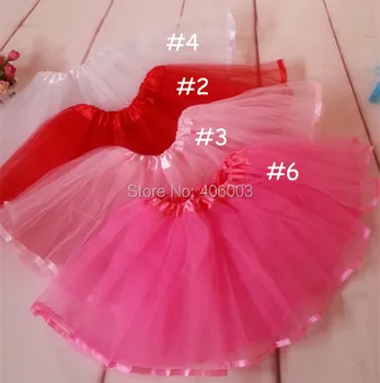 M. vasaros tutu mergaičių baleto tutu sijonai 2layer tiulio kaspinas kūdikiu tutu