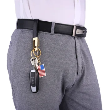 Mada Karšto JAV Nacionalinės Vėliavos Key Chain Pakabukai Maišelį paketų prižiūrėtojų raktinę Amerikietiško Stiliaus Nerūdijančio Plieno, Aukso Spalvos Emalio Vyrų Keychain GK2252