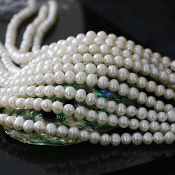 Mados 7-8mm natūralus baltas kultūringas gėlavandenių perlų karoliukus, elegantiškas moterų mados karšto parduoti papuošalai priėmimo 15inch B1337