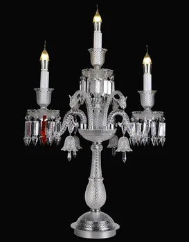 Mados gražus, prancūzijos krištolo lentelė žibintus, miegamojo, stalo lempos modernus Naktiniai amerikos K9 kristalų apdaila lempa