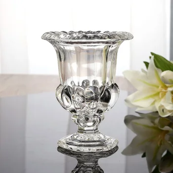 Mados kristalų apdaila vaza skaidresnė hydroponic džiovintų gėlių dekoracija sustorėjimas stiklo amatų Namai dovana