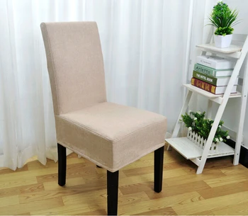 Mados medvilnės kėdė padengti biuro, virtuvės kėdės apima šalies vestuvių puotą dekoro smėlio spalvos/pilka/žalia spalvos