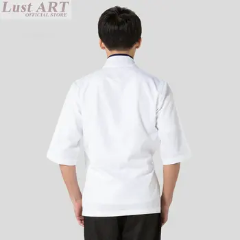 Maisto aptarnavimo restorane uniformos marškinėliai naują atvykimo viešbučio virtuvės japonų restoranas uniformas, japonijos, virėjo švarkas BB084