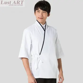 Maisto aptarnavimo restorane uniformos marškinėliai naują atvykimo viešbučio virtuvės japonų restoranas uniformas, japonijos, virėjo švarkas BB084