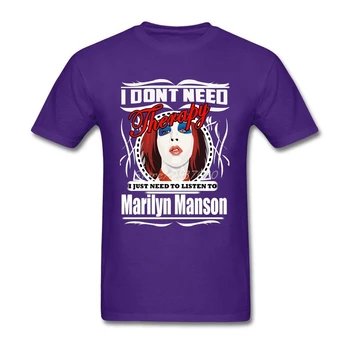 Marilyn Manson Marškinėliai XXXL Trumpas Rankovės Užsakymą vyriški Drabužiai Hiphop Funko Pop Medvilnės Crewneck Juokingi marškinėliai